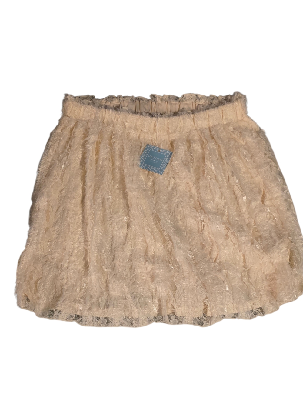 Hayden Cream Lace Skater Skirt nwt size large